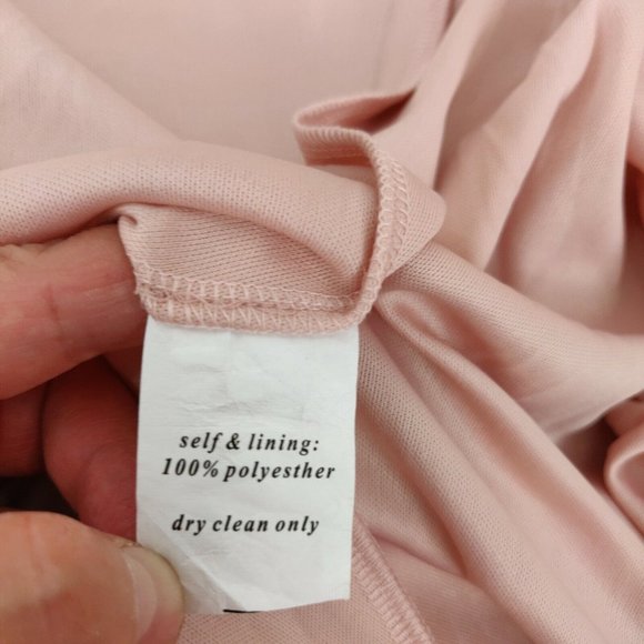 Hey Birdy Moni Convertible Back Bridesmaid Formal Maxi Dress Size L Rose Quarts - Picture 10 of 10